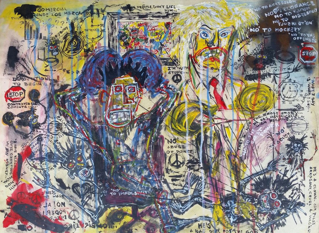 Jean Michel Basquiat Drawing Painting 1960 - 1988 (1 of 5)