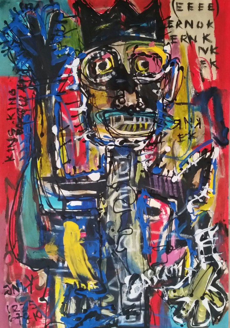 Jean Michel Basquiat Drawing Painting 1960 - 1988 (1 of 3)