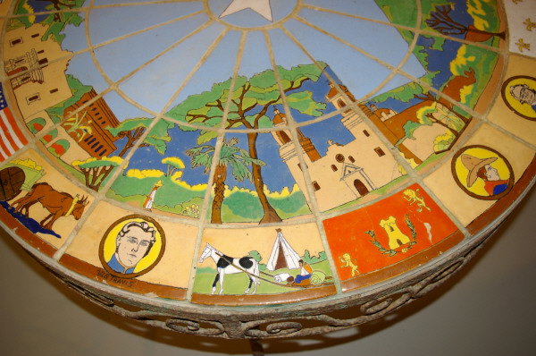 San Jose Pottery Tile Table Alamo / Texas Mural - 7