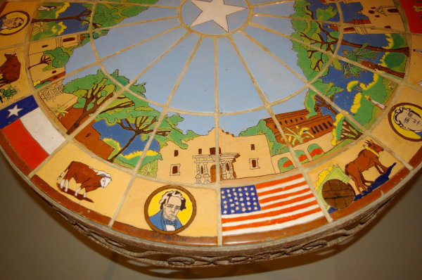 San Jose Pottery Tile Table Alamo / Texas Mural - 8