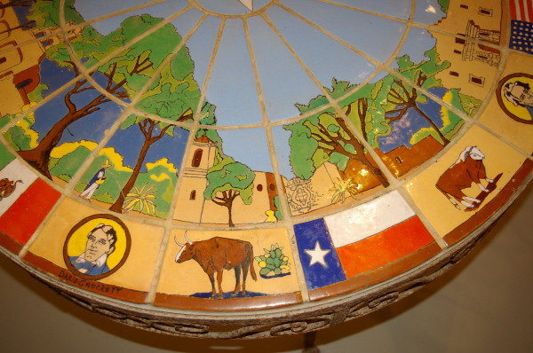 San Jose Pottery Tile Table Alamo / Texas Mural - 9