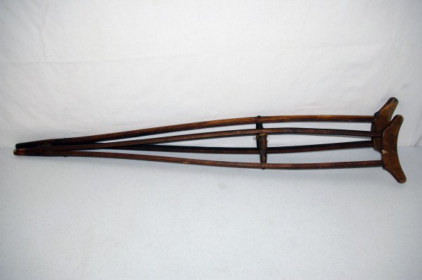 Pair Of Antique Child's Crutches