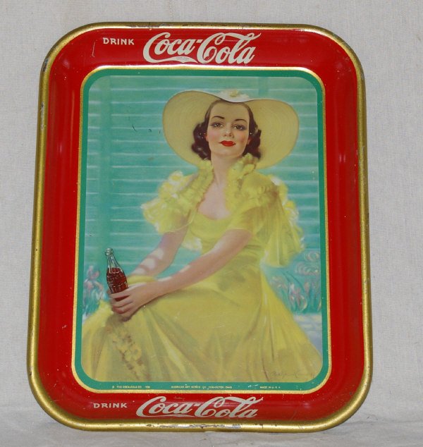 22: 1938 Coca Cola Advertising Tray