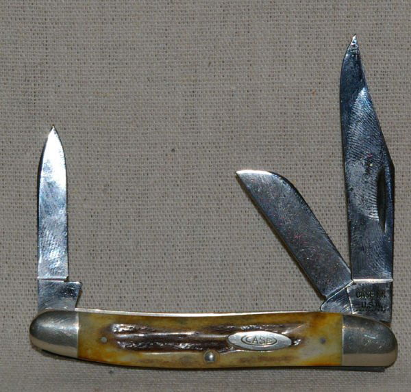 1087 Case Pocket Knife 3 Blade Stag 53087 10 Dot