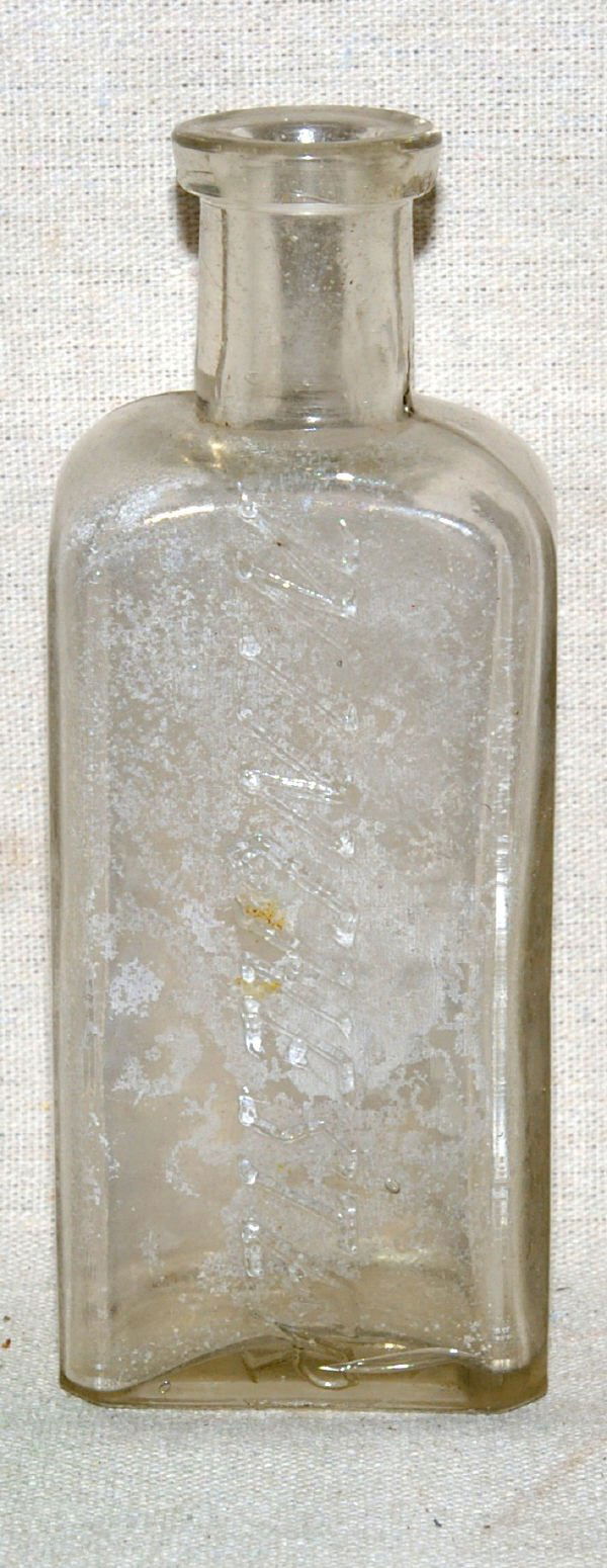 1121 Vintage Winchester Gun Oil Glass Bottle Nov 17, 2007 Burley