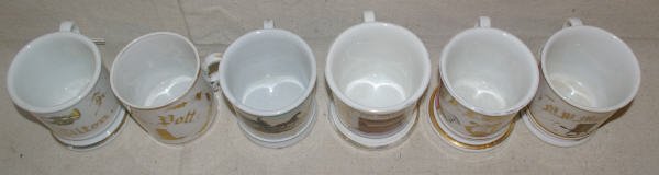 Six Occupational Shaving Mugs Coal Wagon - 4