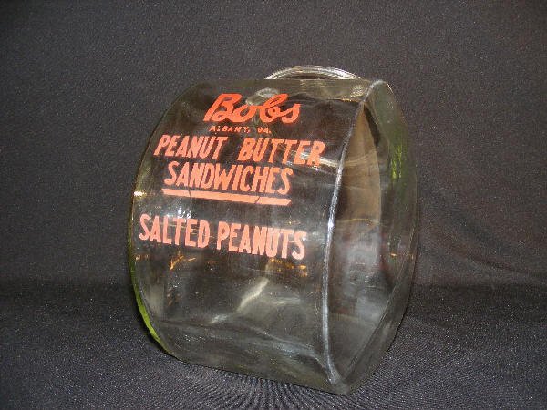 Bob's General Store Counter Top Glass Peanut Jar