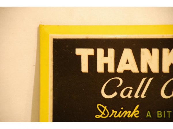 1940s Celluloid Dr Pepper Thank You Store Sign - 5
