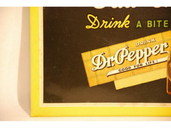 1940s Celluloid Dr Pepper Thank You Store Sign - 6