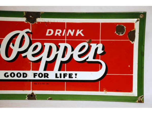 1930s Dr Pepper Porcelain Brick Sign - 3