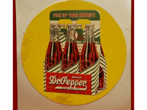 1940s Tin Dr Pepper Take Home A Carton Sign - 9