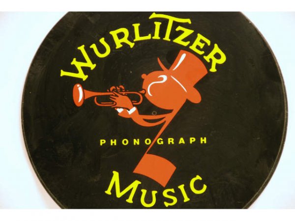 Vintage Wurlitzer Juke Box Phonograph Plate - 2