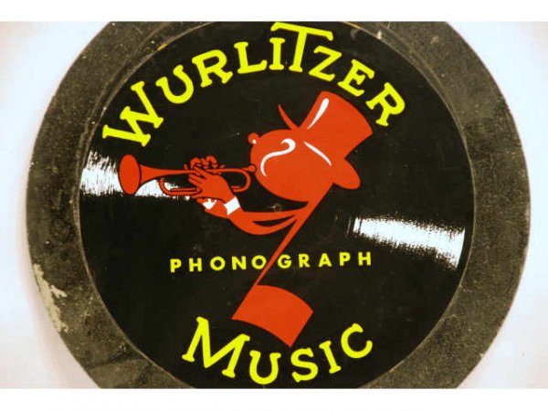 Vintage Wurlitzer Juke Box Phonograph Plate - 4