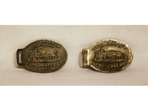 2 Dr Pepper Advertising Billiken Watch Fobs - 2