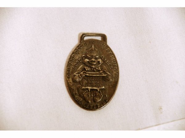 2 Dr Pepper Advertising Billiken Watch Fobs - 4