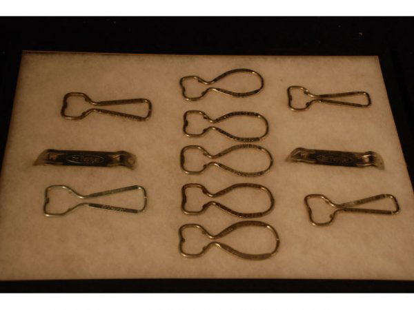 11 Vintage Dr Pepper Bottle Openers: Vintage Dr Pepper Bottle Openers. Includes 11. In Shadowbox Case Measuring 12" X 16".