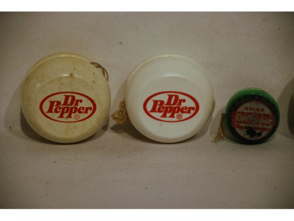Lot of 7 Vintage Dr Pepper Advertising Yo-Yo's - 2