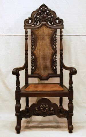 553B: High Back Antique Chair - 553B: High Back Antique Chair