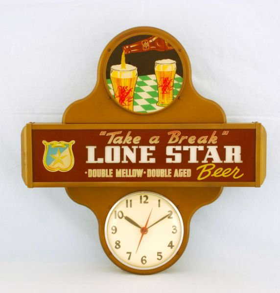52 Lone Star Beer Lighted Motion Clock