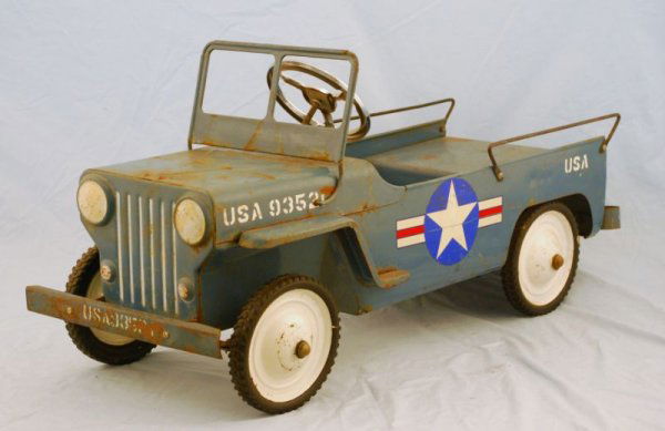 249: Hamilton Jeep Pedal Car 1950s 