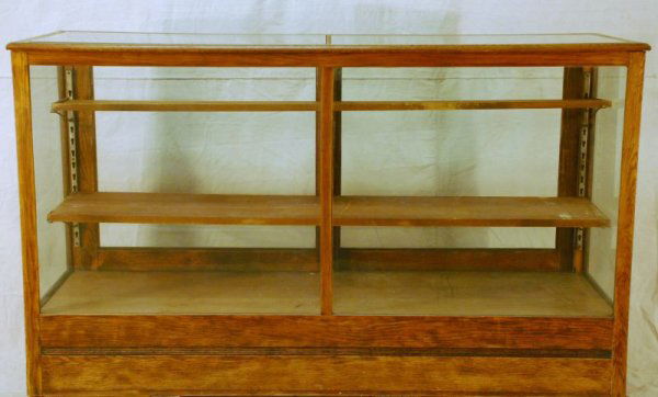 6ft Country Store Display Case: Measures 72" L x 24-3/4" D x 42" H.