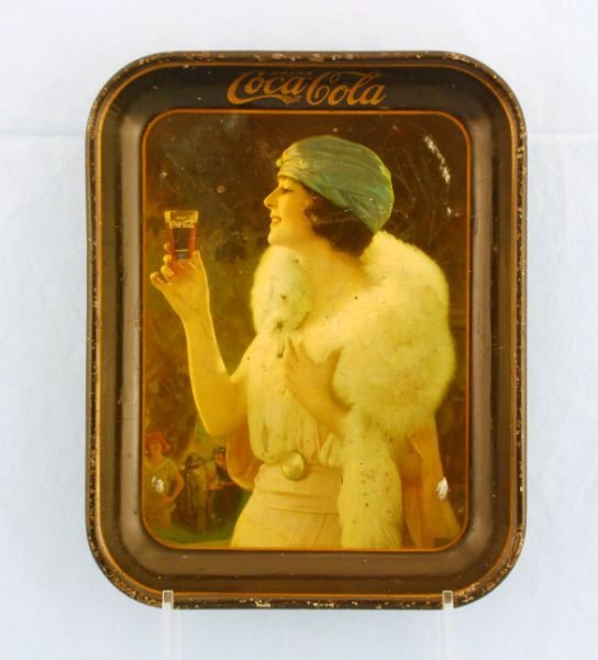 Coca-Cola Flapper Girl Tray Fur Stole: Coca-Cola Flapper Tray Fur Stole