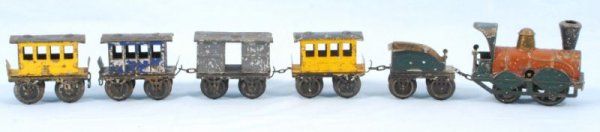 Early Antique Tin Toy Train