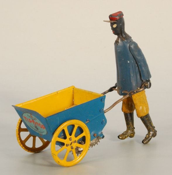 Strauss Tip Top Wheel Barrel Wind Up Toy: Measures 5 1/2" X 6 1/2" (P978.101.492)