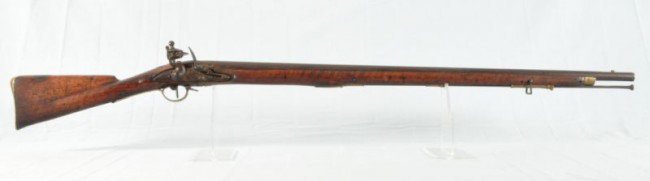 Brown Bess India 3rd Pattern .75 Circa 1815: RW" on right side of barrel. British Crown has been partially removed."