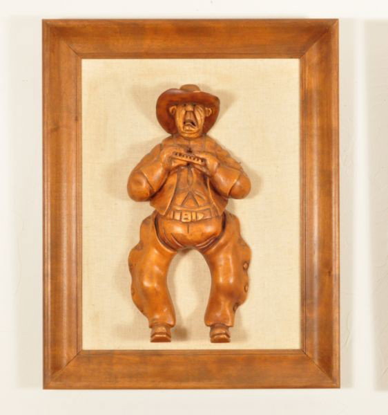 Roy Rogers' Set of 4 Duff Tweed Carvings RR - 2