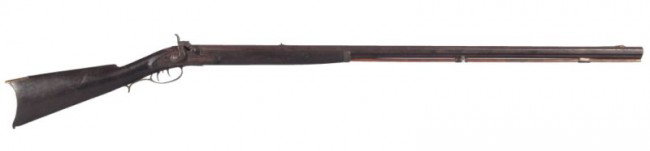 R.W. Booth and Co. Percussion Rifle: R.W. Booth and Co. Percussion Rifle with Octagon Barrel and Adjustable Set Trigger 1840's