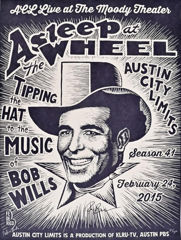 Bob Wills / Asleep At The Wheel ACL Poster Signed (1 of 4)