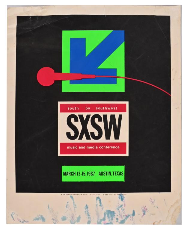 1ST Year SXSW Music & Media Conference Poster 1987 (1 of 5)