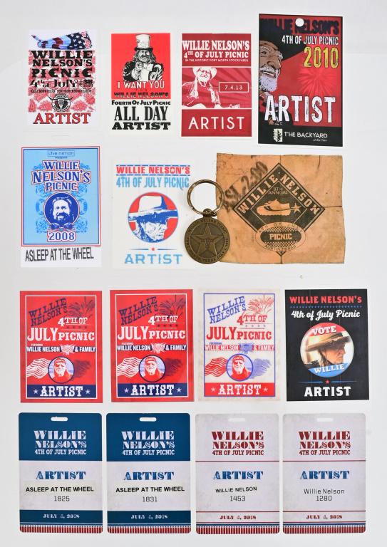 Willie Nelson 4th of July Picnic Credentials (1 of 4)