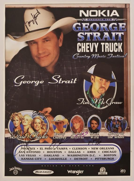 George Strait Signed Country Music Festival Poster (1 of 8)