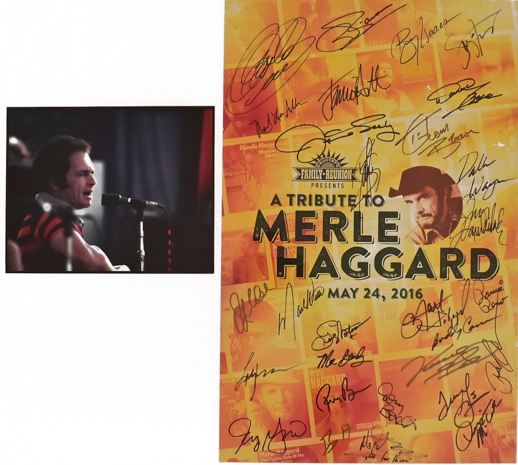 Autographed "Tribute To Merle Haggard" Poster (1 of 1)