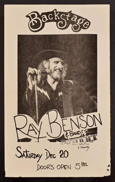 Ray Benson & Band Backstage Poster (1 of 1)