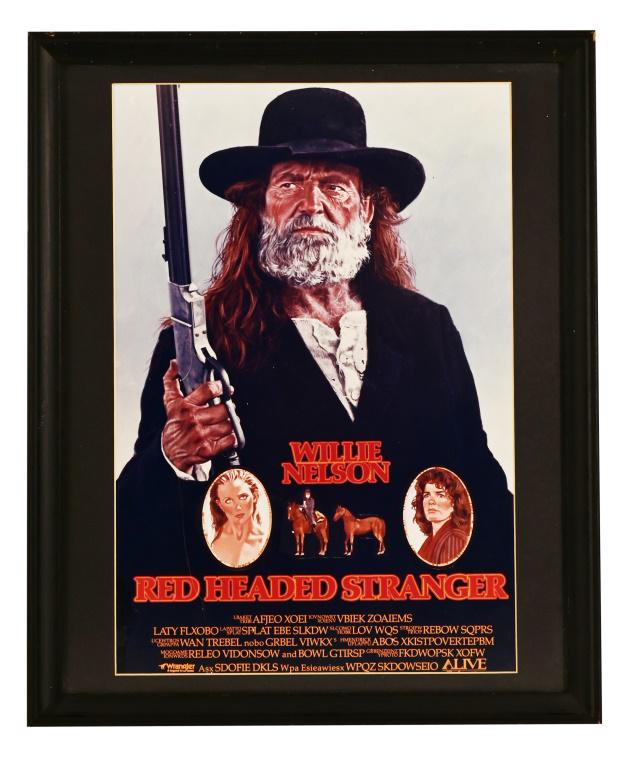 Framed Willie Nelson Red Headed Stranger Poster (1 of 2)