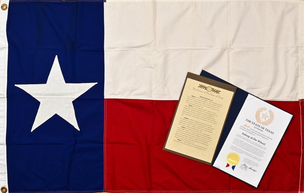 Texas Senate Bob Wills & Asleep At The Wheel Flag (1 of 4)