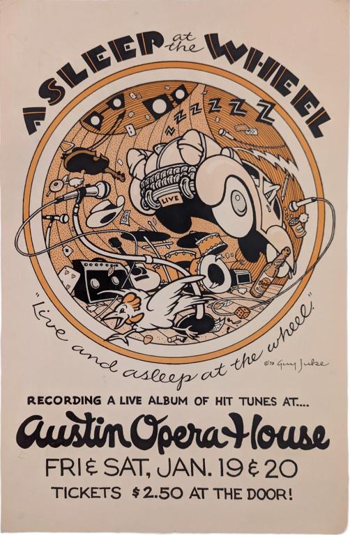 Asleep At The Wheel Austin Opera House Poster (1 of 1)