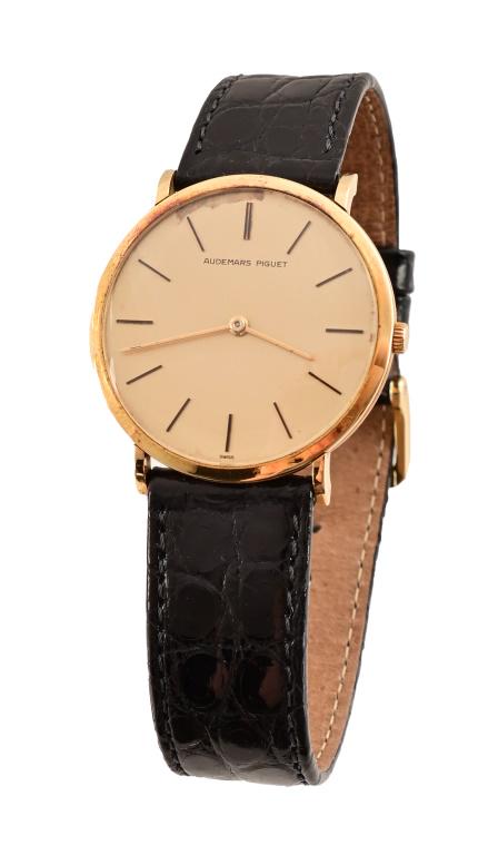Audemars Piguet 18K Gold Ladies' Watch: Hirsch crocodile leather band