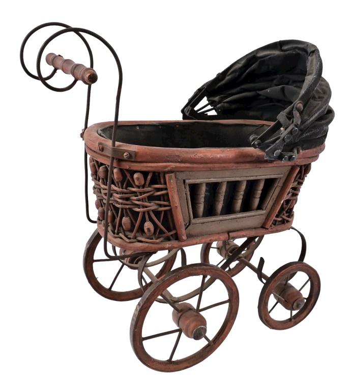 Doll Carriage: 16" X 14" X 9".