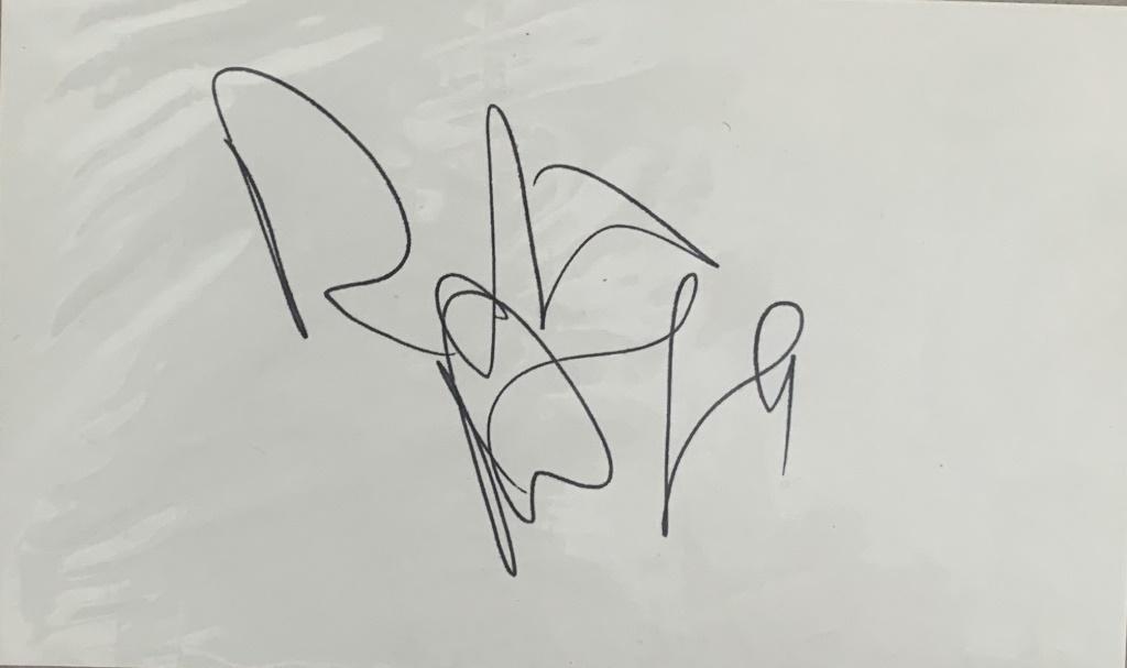 Robert Blake "Baretta" Signature Cut: Robert Blake signature cut