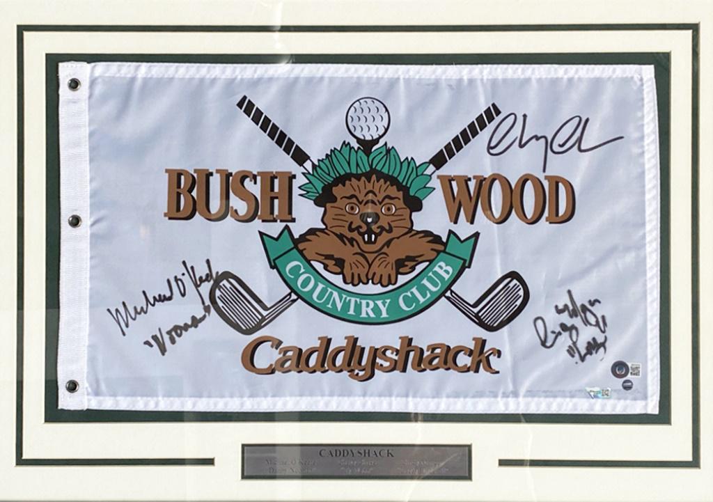 Caddyshack Bushwood Country Club Signed Flag (1 of 4)