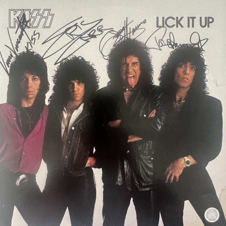 Kiss Lick it Up Signed Album (1 of 2)