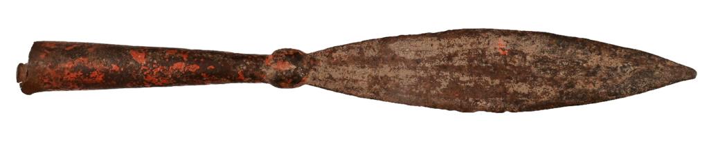 Lance Tip From Alamo Battlefield Excavation: 13" long and has paperwork from The History Shop Excavation 2008