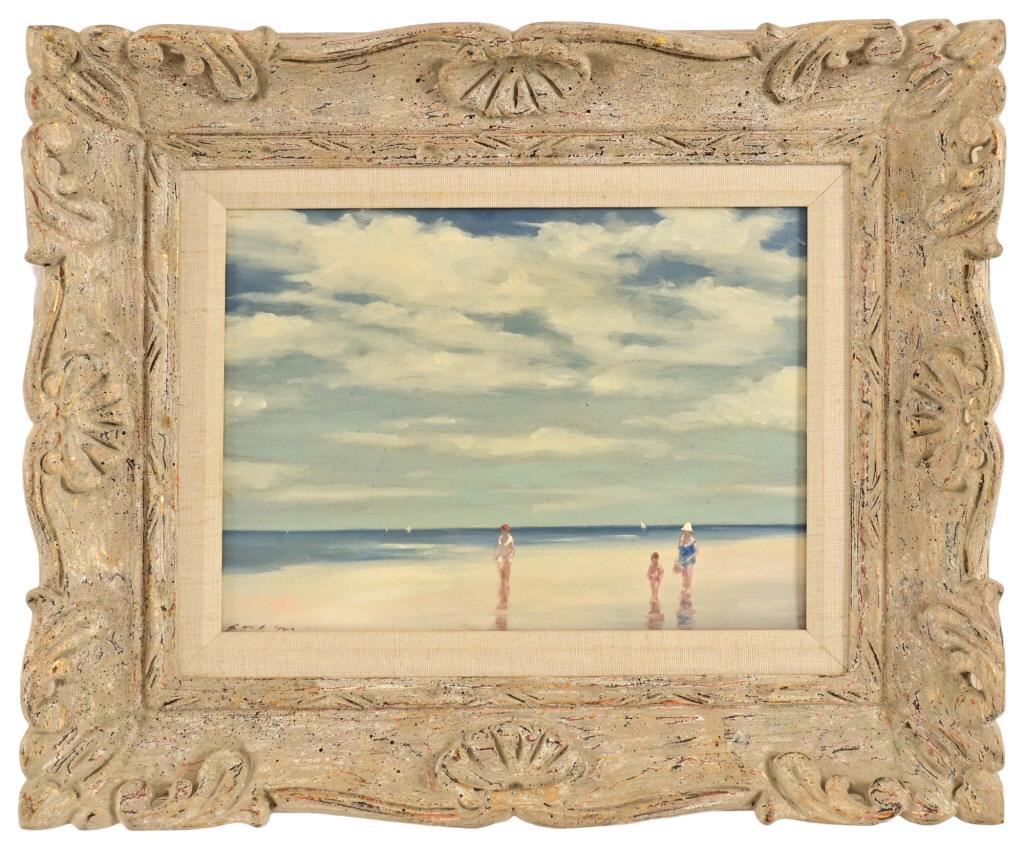 Andre Gisson Original Framed Oil Painting: Landscape. 12" X 9". Framed 18 7/8" X 15 3/4"