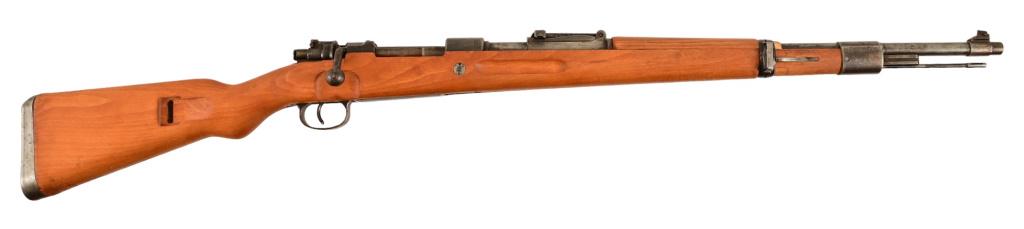 Nazi German Mauser Mod 98 Rifle 8mm: S/N 4788 Multiple Nazi eagle and proof mark, barrel measures 24". Very good condition stock, bore, and action.