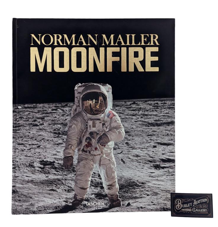 Moonfire by Norman Mailer Buzz Aldrin Signed: Rare First Edition. Collector's edition number 16 of 1969 copies, with plexiglass framed signed photo print of Buzz Aldrin walking on the Moon, signed by Aldrin numbered 29/1969. Published in 2009, Th