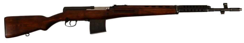 Tula Arsenal SVT-40 Tokarev 7.62 x 54: S/N 2816, manufactured 1941. Barrel measures 24" equipped with muzzle break. Also features bayonet lug. Very solid action and bright bore.